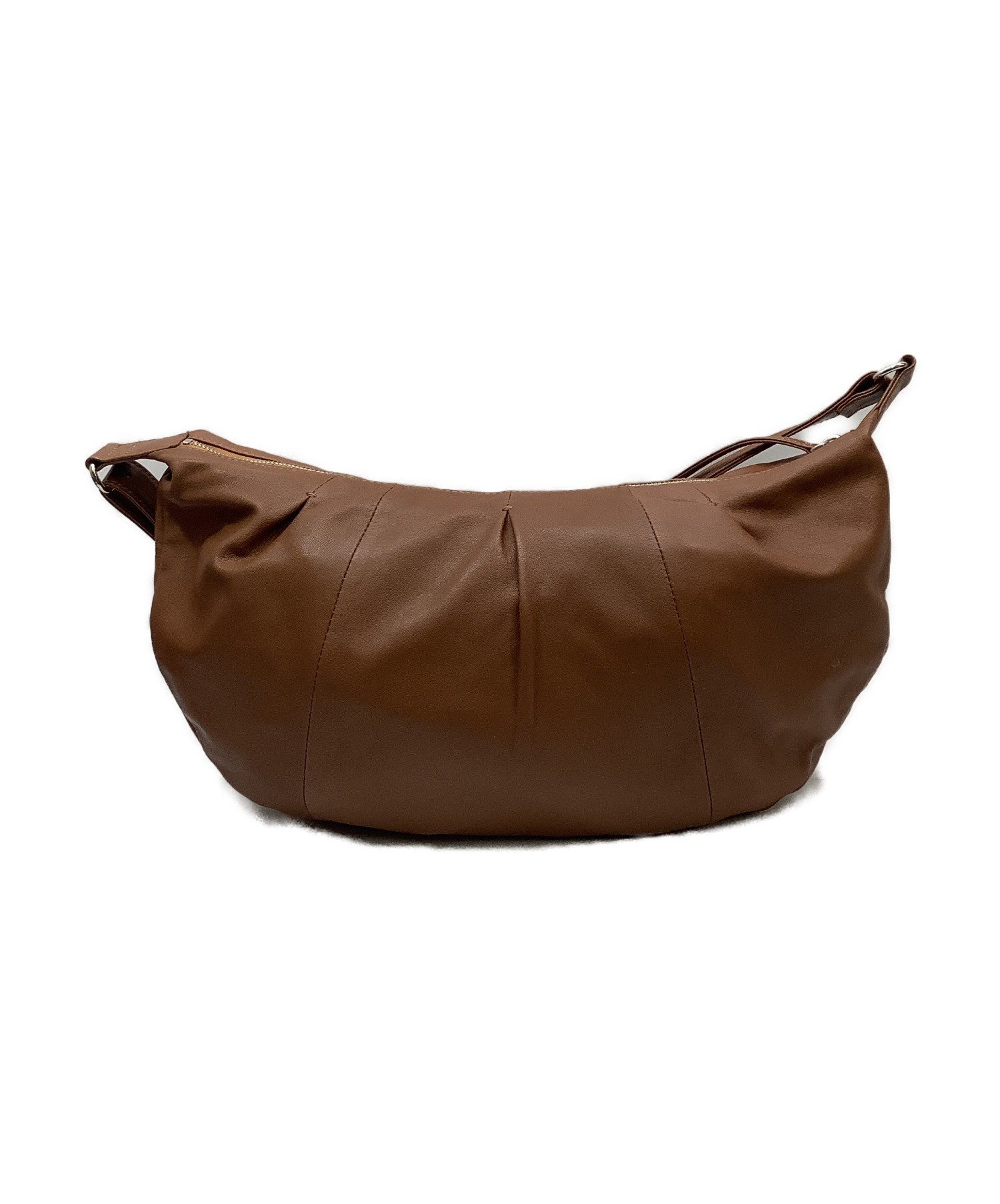 土屋鞄 (ツチヤカバン) シフォン・バルーンショルダーバッグ キャメル