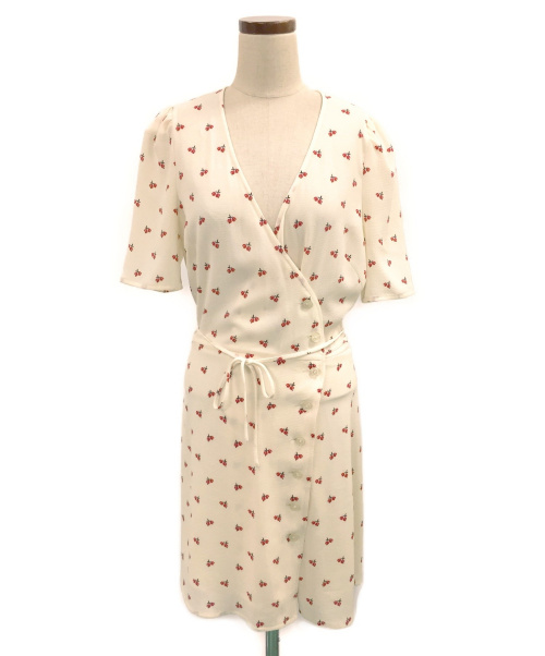 中古 古着通販 Rouje ルージュ Cherryラップワンピース アイボリー サイズ 36 ブランド 古着通販 トレファク公式 Trefac Fashion