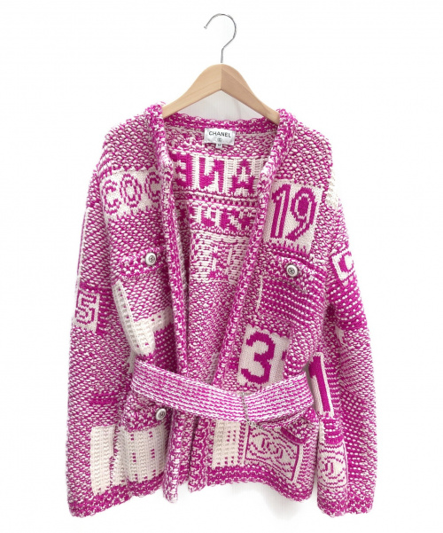 CHANEL（シャネル）CHANEL (シャネル) カシミヤニットコート ピンク サイズ:38 2020クルーズコレクションの古着・服飾アイテム