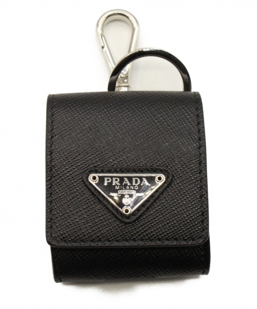 PRADA（プラダ）PRADA (プラダ) Saffiano Leather Airpods Case ブラックの古着・服飾アイテム
