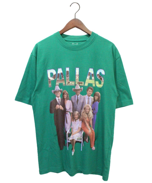 PALACE（パレス）PALACE (パレス) PALLAS T-SHIRT グリーン サイズ:Mの古着・服飾アイテム