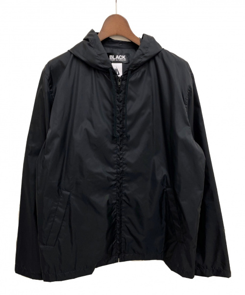 NIKE（ナイキ）NIKE×BLACK COMME des GARCONS (ナイキ×ブラック コムデギャルソン) ナイロンロゴフーディ ブラック サイズ:XLの古着・服飾アイテム