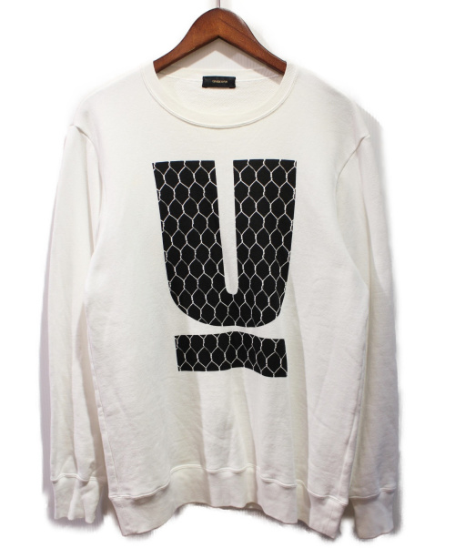 UNDERCOVER（アンダーカバー）UNDERCOVER (アンダーカバー) ロゴスウェット ホワイト サイズ:1の古着・服飾アイテム