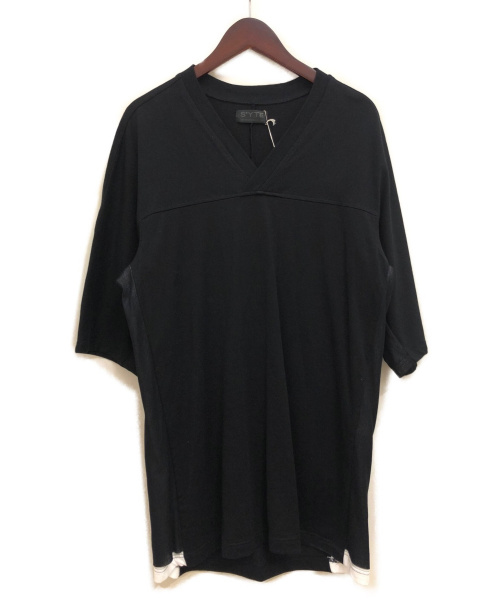 s'yte（サイト）s'yte (サイト) VネックTシャツ ブラック サイズ:3の古着・服飾アイテム