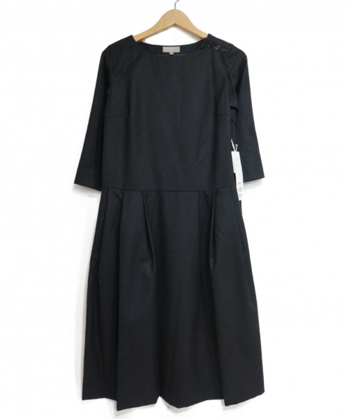 中古 古着通販 Margaret Howell マーガレットハウエル Black Flannelワンピース ブラック サイズ Size S 未使用品 ブランド 古着通販 トレファク公式 Trefac Fashion