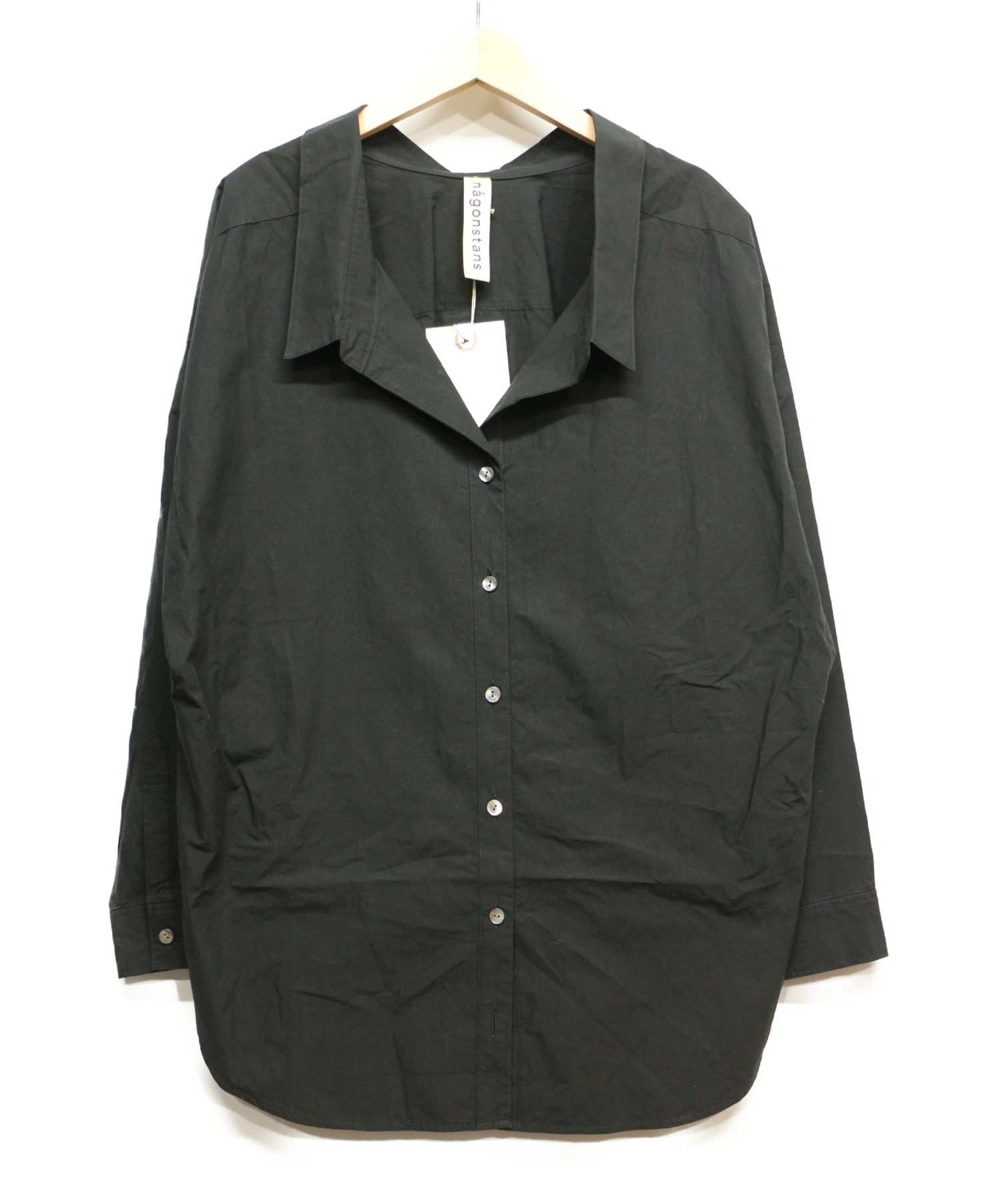nagonstans (ナゴンスタンス) シャツ ブラック サイズ:38