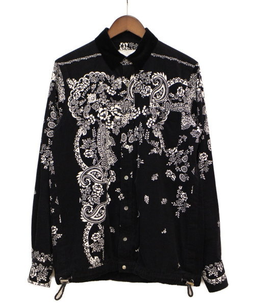 sacai（サカイ）sacai (サカイ) 19AW コーデュロイシャツ ブラック サイズ:1の古着・服飾アイテム