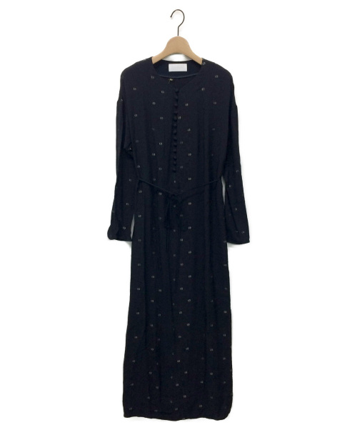 中古 古着通販 Mame Kurogouchi マメ クロゴウチ シルク混ロングスリーブワンピース ネイビー サイズ 1 Mm19ss Dr027 ブランド 古着通販 トレファク公式 Trefac Fashion