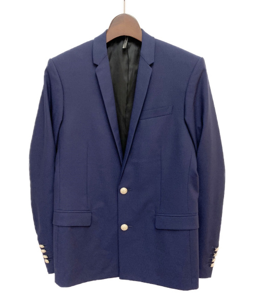 DIOR HOMME（ディオール オム）Dior Homme (ディオールオム) ナローラペルチューブジャケット ネイビー サイズ:44の古着・服飾アイテム