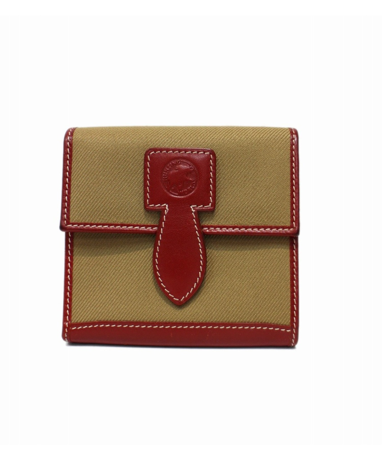 中古 古着通販 Hunting World ハンティングワールド 3つ折り財布 ベージュ ブランド 古着通販 トレファク公式 Trefac Fashion