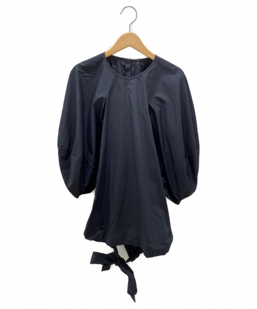 ENFOLD（エンフォルド）ENFOLD (エンフォルド) SOMELOSクリームパフスリーブトップ ブラック サイズ:38の古着・服飾アイテム