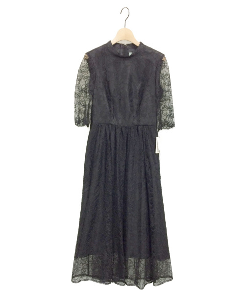 中古 古着通販 Aimer Anche エメ ラッセルレース７分袖ロングワンピース ブラック サイズ S 未使用品 ブランド 古着通販 トレファク公式 Trefac Fashion