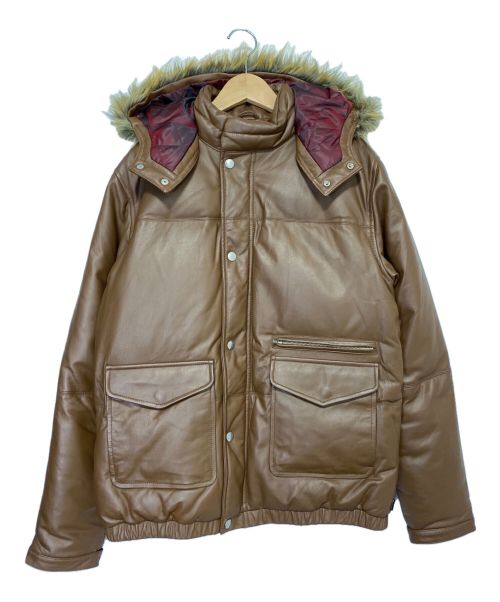 SUPREME（シュプリーム）SUPREME (シュプリーム) Leather Down Jacket ブラウン サイズ:Mの古着・服飾アイテム