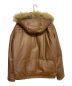 SUPREME (シュプリーム) Leather Down Jacket ブラウン サイズ:M：26800円