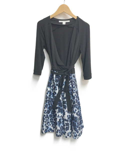 中古 古着通販 Diane Von Furstenberg ダイアンフォンファステンバーグ ラップワンピース ブラック サイズ Size 2 ブランド 古着通販 トレファク公式 Trefac Fashion