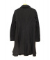 BLACK COMME des GARCONS (ブラックコムデギャルソン) ポリ縮絨丸襟コート ブラック サイズ:XS：13800円