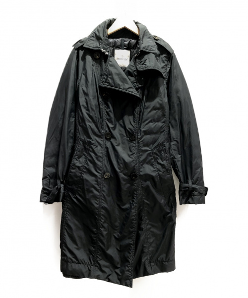 MONCLER（モンクレール）MONCLER (モンクレール) ナイロントレンチコート ブラック サイズ:1の古着・服飾アイテム