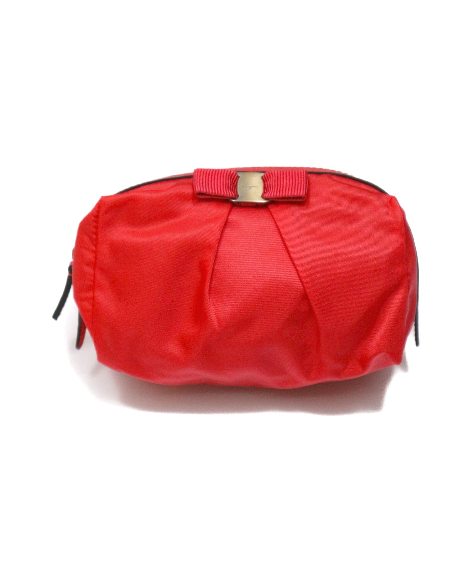 中古 古着通販 Salvatore Ferragamo サルヴァトーレフェラガモ ヴァラリボンコスメポーチ ピンク 66 Au 22 イタリア製 ブランド 古着通販 トレファク公式 Trefac Fashion