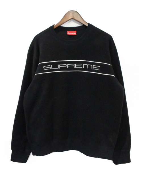 SUPREME（シュプリーム）Supreme (シュプリーム) 19AW Polartec Crewneck ブラック サイズ:Mの古着・服飾アイテム