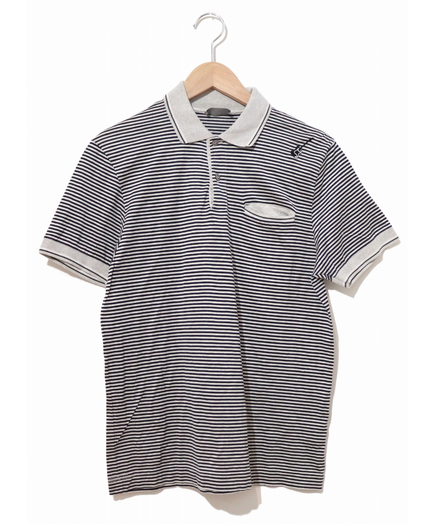 中古 古着通販 Dior Homme ディオールオム ギターワッペンポロシャツ グレー サイズ Xs 00 Sアーカイブ ディオール オム ブランド 古着通販 トレファク公式 Trefac Fashion