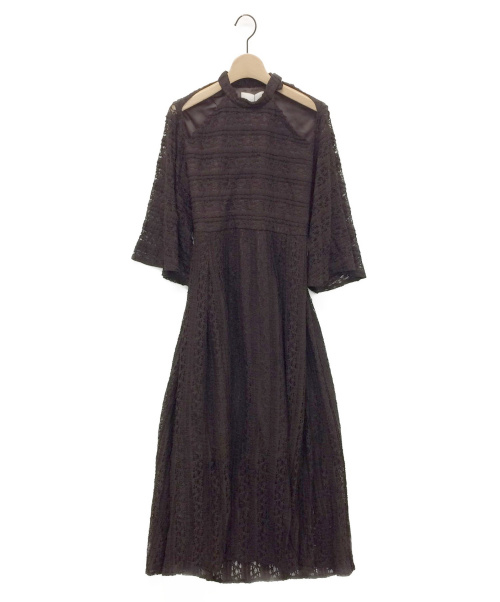 Ameri（アメリ）AMERI (アメリ) MEDI SHOULDER OPEN DRESS ブラウン サイズ:F 未使用品の古着・服飾アイテム