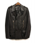Dior Homme（ディオールオム）の古着「中綿レザーPコート」｜ブラック