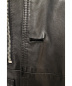 中古・古着 Dior Homme (ディオールオム) 中綿レザーPコート ブラック サイズ:44 羊革：47800円