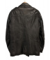 Dior Homme (ディオールオム) 中綿レザーPコート ブラック サイズ:44 羊革：47800円