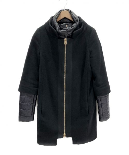 HERNO（ヘルノ）HERNO (ヘルノ) ドッキングコート ブラック サイズ:40の古着・服飾アイテム
