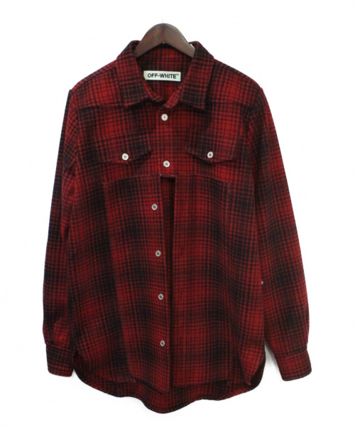 中古 古着通販 Offwhite オフホワイト タータンチェックシャツ レッド サイズ S ブランド 古着通販 トレファク公式 Trefac Fashion