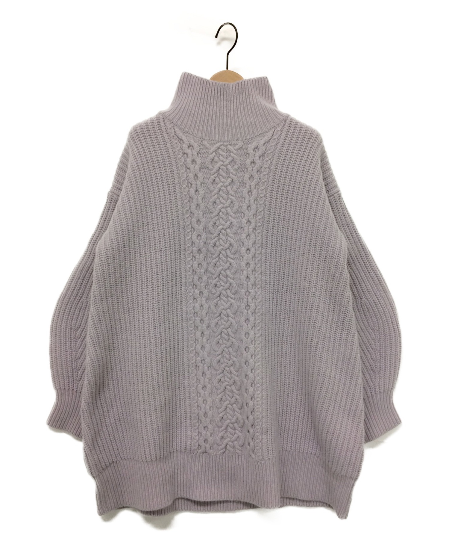 中古 古着通販 Snidel スナイデル Hamiltonウールケーブルニットワンピース ラベンダー サイズ One Size ブランド 古着通販 トレファク公式 Trefac Fashion