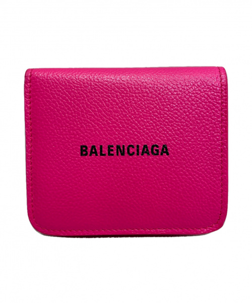 BALENCIAGA（バレンシアガ）BALENCIAGA (バレンシアガ) CASH MEDIUM WALLET ショッキングピンク サイズ:-の古着・服飾アイテム