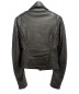 BALENCIAGA (バレンシアガ) レザーライダースジャケット ブラック サイズ:34：34800円