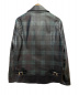 UNDERCOVER (アンダーカバー) タータンチェックライダースジャケット グリーン×ブラック サイズ:1：32800円