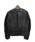 FACETASM (ファセッタズム) ノーカラーライダースジャケット ブラック サイズ:3：25800円