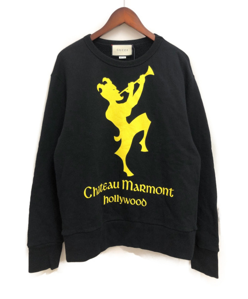 GUCCI（グッチ）GUCCI (グッチ) Chateau Marmont Print Sweat ブラック サイズ:XSの古着・服飾アイテム