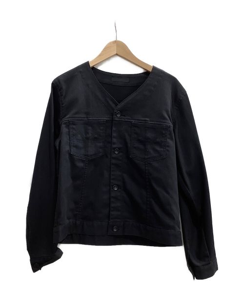 JOHNBULL（ジョンブル）JOHNBULL (ジョンブル) ノーカラージャケット ブラック サイズ:02の古着・服飾アイテム