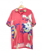 DOUBLE RAINBOUU（ダブルレインボー）の古着「アロハシャツ」｜ピンク