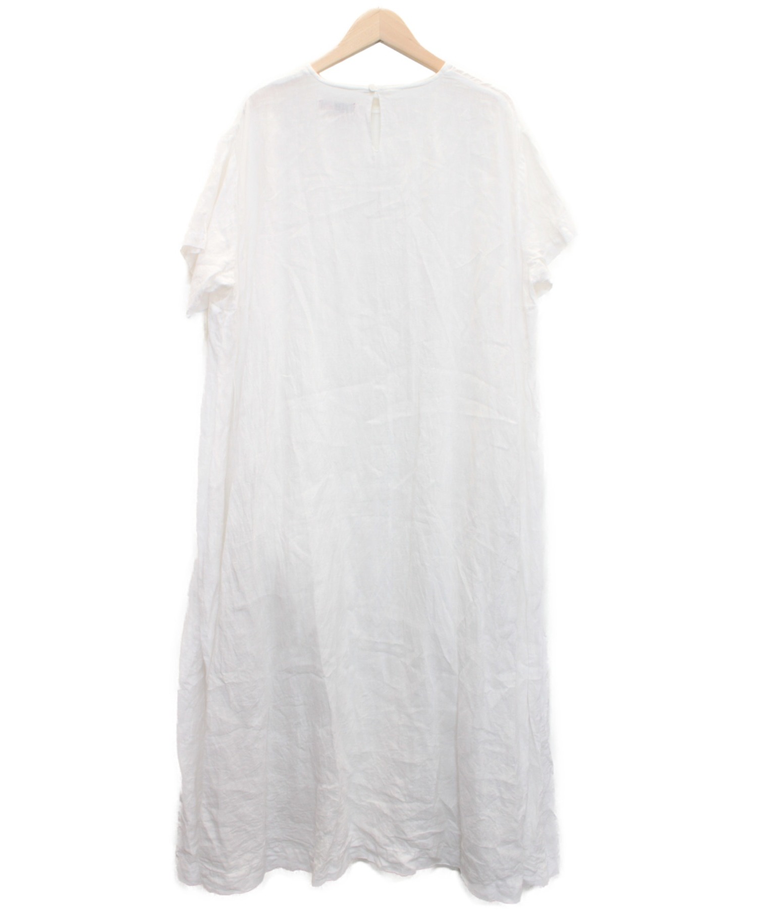 中古 古着通販 Red Chop Works レッドチョップワークス リネンs Sワンピース ホワイト サイズ 38 ブランド 古着通販 トレファク公式 Trefac Fashion