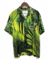 FUMITO GANRYU（フミトガンリュウ）の古着「Watteau pleats Hawaiian shirt」｜グリーン