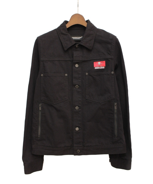 UNDERCOVER（アンダーカバー）UNDERCOVER (アンダーカバー) カツラギデニムジャケット ブラック サイズ:2の古着・服飾アイテム