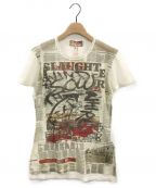 Vivienne Westwood（ヴィヴィアンウエストウッド）の古着「メッシュプリントTシャツ」｜アイボリー