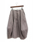 ENFOLD (エンフォルド) チェックドレープスカート ライトグレー サイズ:36：9800円