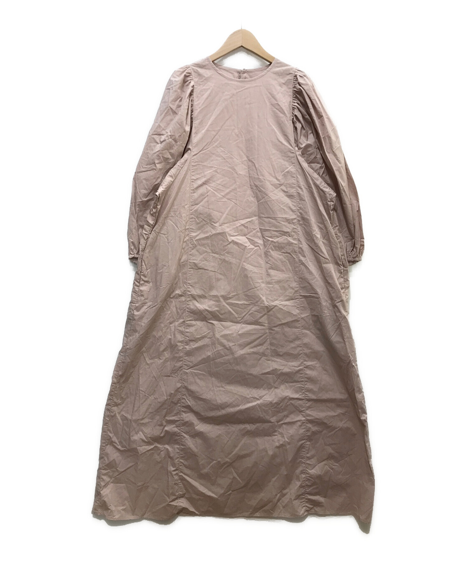 中古 古着通販 Universal Tissu ユニバーサルティシュ コットンシルキータイプライターギャザースリーブワンピース ピンク サイズ F 未使用品 ブランド 古着通販 トレファク公式 Trefac Fashion