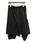 GROUND Y (グランドワイ) 20SS 3WAYスカートラップパンツ ブラック サイズ:3：11800円