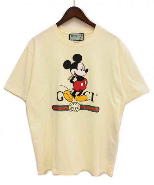 GUCCI（グッチ）GUCCI (グッチ) 20SS ミッキーオーバーサイズTシャツ アイボリー サイズ:Mの古着・服飾アイテム