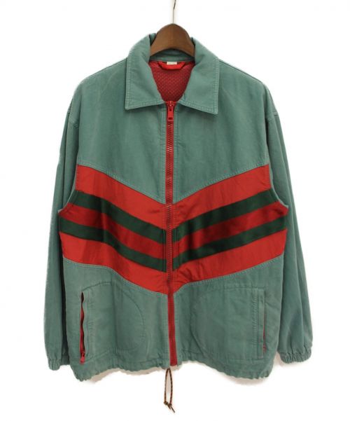 GUCCI（グッチ）GUCCI (グッチ) 20SS シェリーラインデニムトラックジャケット グリーン サイズ:44の古着・服飾アイテム