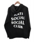 anti social social CLUB (アンチソーシャルソーシャルクラブ) プルオーバーパーカー ブラック サイズ:M：9800円