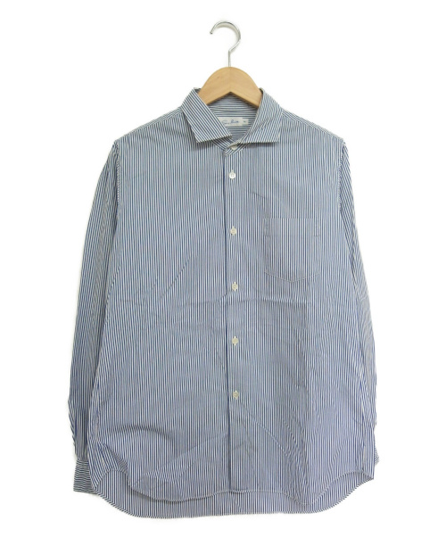 sans limite（サンリミット）sans limite (サンリミット) ストライプシャツ ブルー サイズ:1の古着・服飾アイテム