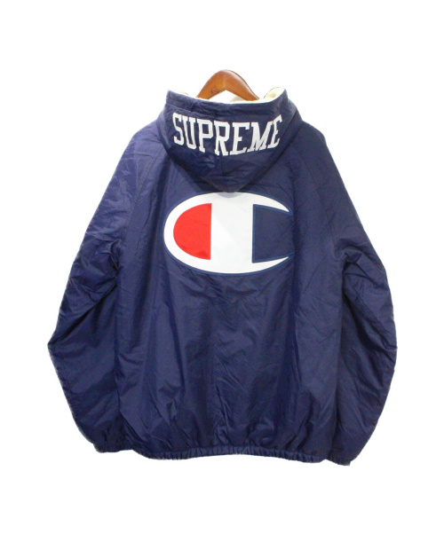 SUPREME（シュプリーム）SUPREME (シュプリーム) sherpa lined hooded ネイビー サイズ:Lの古着・服飾アイテム